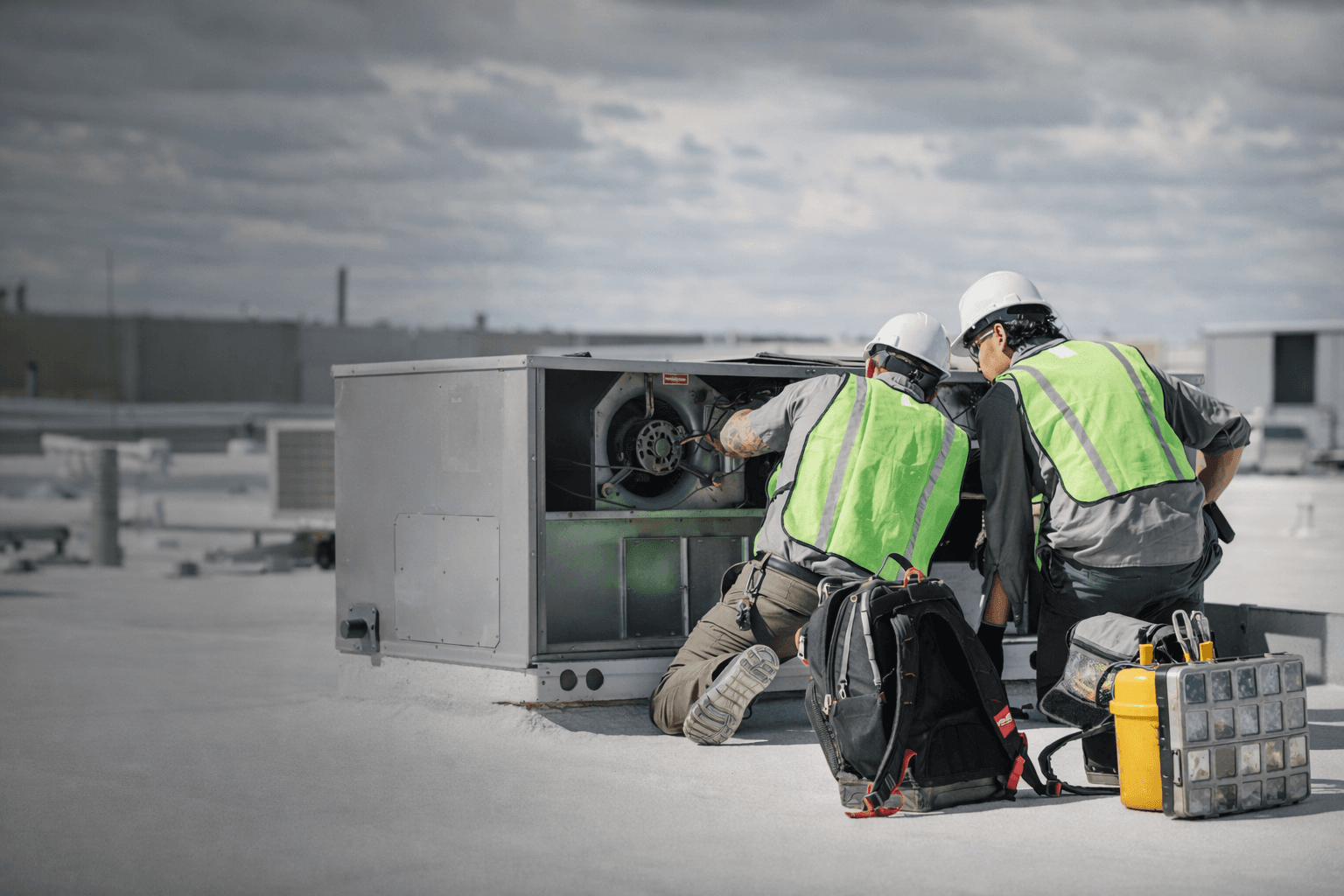 Electrical repair in progress